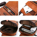 Bolsa JEEP de Couro Masculina Transversal Tiracolo