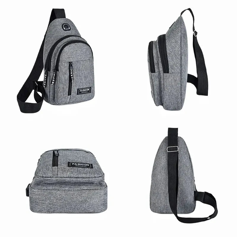 Mochila Transversal Masculina Leve e Compacta